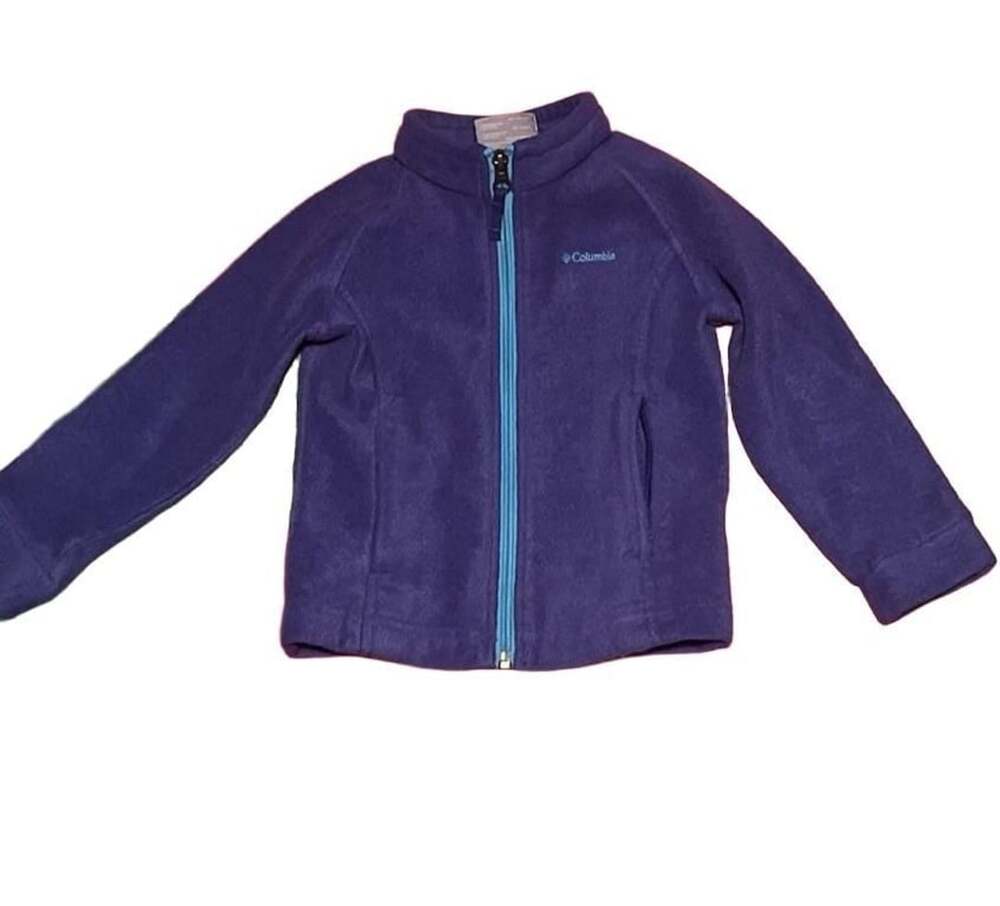 Columbia Full Zip Fleece Jacket Purple Toddler 3T